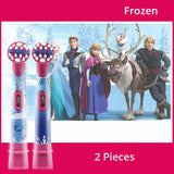 Oral B Children Electric Toothbrush Heads EB10 Replacement Brush Heads Cartoon Round Soft Bristle Oral Care 2/4 Pcs for 3+ Baby