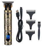Professional Baldheaded Electric hair Cordless Shaver Trimmer Men Barber Hair Cutting Machine USB Rechargeable T9 Hair Clipper