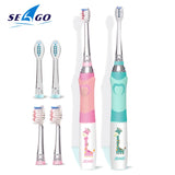 SEAGO Sonic Toothbrush for Children Kids Electric Toothbrush Waterproof Electric Teeth Brush for 3-12 Ages Smart Timer SG977