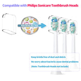 Reusable Toothbrush Head Covers for Philips Soncare Toothbrush Heads and Most Sonic and Ultrasonic Toothbrush Heads