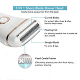 Women  Electric Beard Hair Removal Women's Shaving Machines USB Rechargeable Portable Female Hair Trimmer LCD