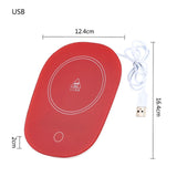 USB Portable Mug Heater Coffee Mug Cup Warmer Milk Tea Water Heating Pad Cup Heater Warm At Constant Office Home Appliances
