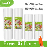 saengQ Kitchen Bags For Vacuum Food Vacuum Sealer Bag Sous Vide Storage Sealer bag Vacuum Packaging 12/15/20/25/30 cm*500 cm