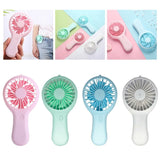 Portable Handheld Mini Air Cooler Silent Fan USB Rechargeable Small Personal Cooling Tools for Home Office Outdoor Travel Summer