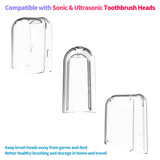 Reusable Toothbrush Head Covers for Philips Soncare Toothbrush Heads and Most Sonic and Ultrasonic Toothbrush Heads