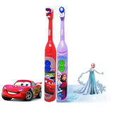 Oral B Kid's Toothbrush Rotating Brush Head Soft Bristle Gentle Oral Clean AA Battery Power Electric Toothbrush for Child Age 3+