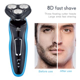 Rechargeable Electric Shaver Wet-Dry Dual Use for Men Beard Trimmer Floating Blade Washable Electric Razor Shaving Machine  F35