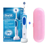 Oral B Electric Toothbrush 2D Rotary Vibration Clean Charging Tooth Brush Cross Action Bristle Oral Care 4 Gift Brush Heads Free