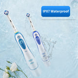 Oral B Sonic Electric Toothbrush for Adults Rotary Precision Clean Teeth Whitening Brush 4 Replacement Brush Head Refill + Case