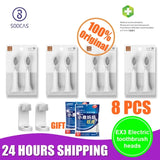SOOCAS Original PINJING EX3 SO WHITE Toothbrush Head Electric Sonic Ultrasonic Tooth Brush Nozzles With Gift