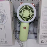 Mini Portable Fan USB Rechargeable Night Light Cooling Handheld Fan Three Speed Adjust ventilador