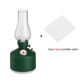 Mini Retro Air Humidifier Wireless 280ML Essential Oil Diffuser Rechargeable Cool Mist 7 Color LED Lights Christmas Gift