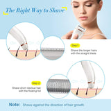 Women  Electric Beard Hair Removal Women's Shaving Machines USB Rechargeable Portable Female Hair Trimmer LCD