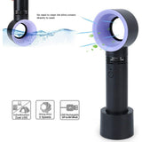 Summer Mini Handheld Fan USB Charging Cooler Ultra-quiet Portable Small Bladeless Fan LED Cooling Fans for Travel Outdoor Office