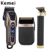 Professional Electric Hair Clipper Rechargeable Shaver Beard Hair Trimmer Kit Shaver Trimmer Low Noise Cut Beard Trimmer For Men