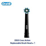 Original Oral B EB50 Replacement Brush Heads for Oral B Electric Toothbrush Cross Action 16 Degree Stains Removal Soft Bristle