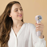 USB Rechargeable Portable Bladeless Fan Handheld Mini Cooler No Leaf Handy Fan Adjustable Handheld Personal Mini Fan