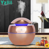 USB Aroma Essential Oil Diffuser Ultrasonic Air Home Humidifier Mini Mist Maker Aroma Diffuser 130ML 7 Color LED Light Office