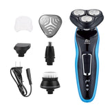 Rechargeable Electric Shaver Wet-Dry Dual Use for Men Beard Trimmer Floating Blade Washable Electric Razor Shaving Machine  F35