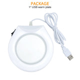 USB Electric Cup Heater For Coffee Milk Tea Heating Mug Warmer Pad Portable Hot Drink Heating Coaster For Home Office Kitchen