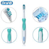 Oral B Cross Action Electric Toothbrush Rotation Dual Clean 3D White Teeth Soft Bristle Replaced Haeds Battery Power Toothbrush