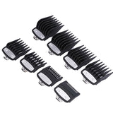 Y98B Professional Guide Comb Set, 10 Pcs Hair Clipper Guide Comb Set Black Standard Guard Attach Trimmer Part for Most Size