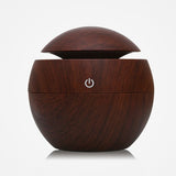 USB Aroma Essential Oil Diffuser Ultrasonic Air Home Humidifier Mini Mist Maker Aroma Diffuser 130ML 7 Color LED Light Office
