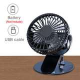 New Hot Sale USB Rechargeable Clip Desktop/Table Fan Mini Portable Clamp Fan 360degree Rotating Ventilator With Air Cooler Fan