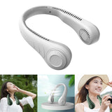 Portable Leafless Hanging Neck Fan,360 Degree Lazy Usb Neckband Fan 78 Surround Air Outlets USB 4000Mah Rechargeable Mini fan