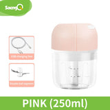 saengQ Electric Garlic Meat Garlic Masher Garlic Press Vegetable Chili  Chopper Press USB Masher Machine Kitchen Gadgets