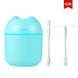 Mini Humidifier Ultrasonic Air Humidifier Essential Oil Diffuser Home Bedroom Office Aromatherapy Spray USB Night Light Filter