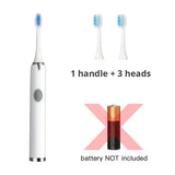 Ultrasonic Electric Toothbrush Wireless Charging for Adult IPX7 Waterproof Replacement Heads Whitening Teeth Timer Smart Brush