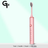 New 2022 N100 Sonic Electric Toothbrush Adult Timer Brush 6 Mode USB Charger Rechargeable Tooth Brushes Replacement Heads Set
