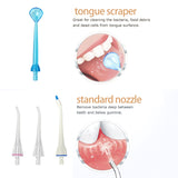 Oral flushing nozzle 5 replacement, floss nozzle compatible with C-501&amp;C-502&amp;C-503 portable oral flushing device