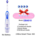 Oral B Sonic Electric Toothbrush for Adults Rotary Precision Clean Teeth Whitening Brush 4 Replacement Brush Head Refill + Case