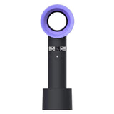 Summer Mini Handheld Fan USB Charging Cooler Ultra-quiet Portable Small Bladeless Fan LED Cooling Fans for Travel Outdoor Office