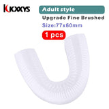 Ultrasonic U Shape 360 Degrees Intelligent Automatic Sonic Lazy Electric Toothbrush Blue Light USB Charging Tooth Whitening