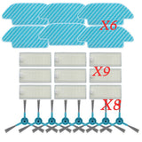 replacement roller brush side brush mop for Cecotec Conga 4090 4690 5090 5490 vacuum cleaner robot sweeper conga 4090 refills