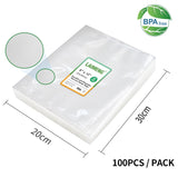 YUMYTH 50/100Pcs Vacuum Bags BPA-Free Embossed Vacuum Sealer Packing Storage Bags Kitchen Appliance Sous Vide Bags For Food T106