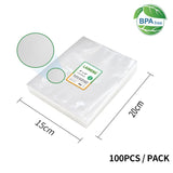 YUMYTH 50/100Pcs Vacuum Bags BPA-Free Embossed Vacuum Sealer Packing Storage Bags Kitchen Appliance Sous Vide Bags For Food T106