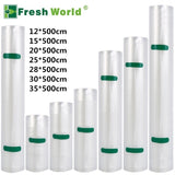 Vacuum Food Sealer Bags Roll Storage For Kitchen Packaging Sealing Machine Fresh Keeping 12 15 20 25 28 30 35*500cm BPA Free