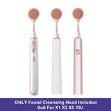 SOOCAS Facial Cleansing Brush Head and Toothbrush head for Soocas X1 X3 X3U X5 Sonic Electric Toothbrush