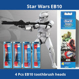 Oral B EB10 Toothbrush Heads Replacement Soft Bristle Brushes Head Rotation Replaceable for Kids Gum Care Teeth Deep Clean Oralb
