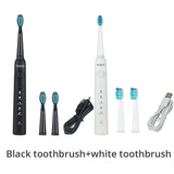 Yunchi Electric Toothbrush Ultrasonic Brush Replaceable Brush Heads USB Rechargeable Whitening Teeth Brush Heads Toothbrush Box