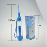 Portable Oral Irrigator Clean Mouth Wash Your Tooth Water Irrigation Manual Water Pick Dental Flosser Washing No Electricity ABS