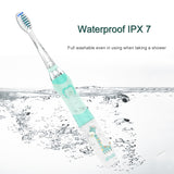 SEAGO Sonic Toothbrush for Children Kids Electric Toothbrush Waterproof Electric Teeth Brush for 3-12 Ages Smart Timer SG977