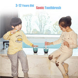 SEAGO Sonic Toothbrush for Children Kids Electric Toothbrush Waterproof Electric Teeth Brush for 3-12 Ages Smart Timer SG977