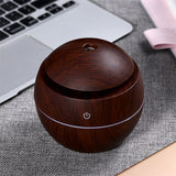 saengQ Air Humidifier Usb Aroma Diffuser Mini Wood Grain Ultrasonic Atomizer Aromatherapy Essential Oil DiffuserFor Home Office