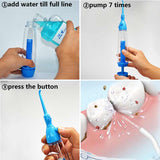 Portable Oral Irrigator Clean Mouth Wash Your Tooth Water Irrigation Manual Water Pick Dental Flosser Washing No Electricity ABS