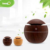 saengQ Air Humidifier Usb Aroma Diffuser Mini Wood Grain Ultrasonic Atomizer Aromatherapy Essential Oil DiffuserFor Home Office